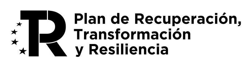 Logo de Plan de Recuperación, transformación y resiliencia.