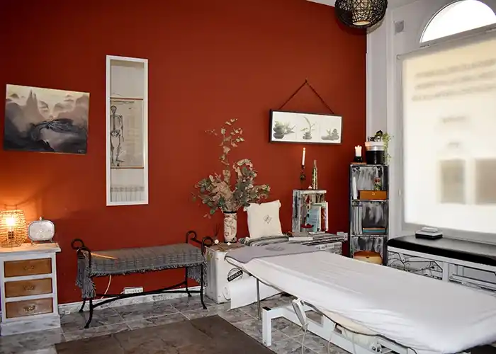 interior de sala de tratamientos.