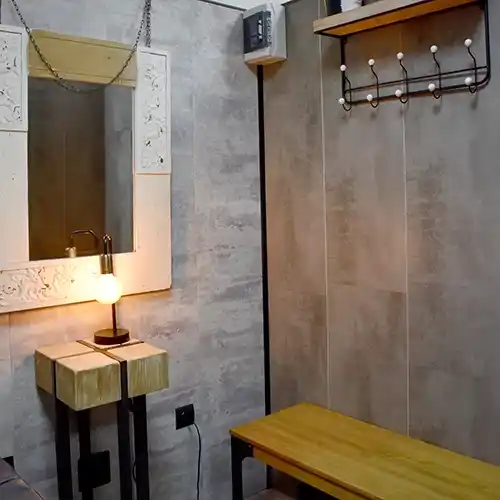 Vestuario de la zona de spa.